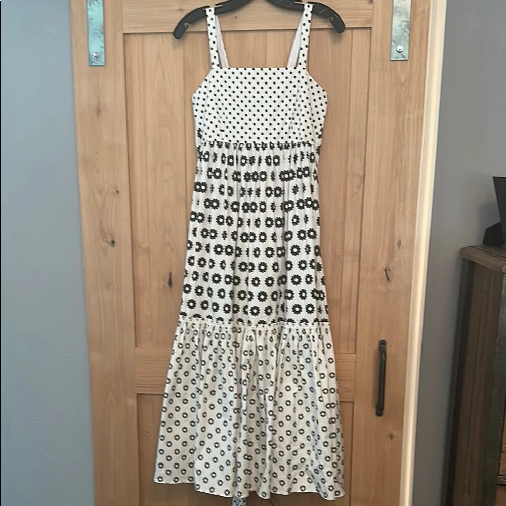 🌼 SOLD - Tory Burch Mod Dot Patchwork Midi Dress – Size 4 🌼 - Picture 7 of 10